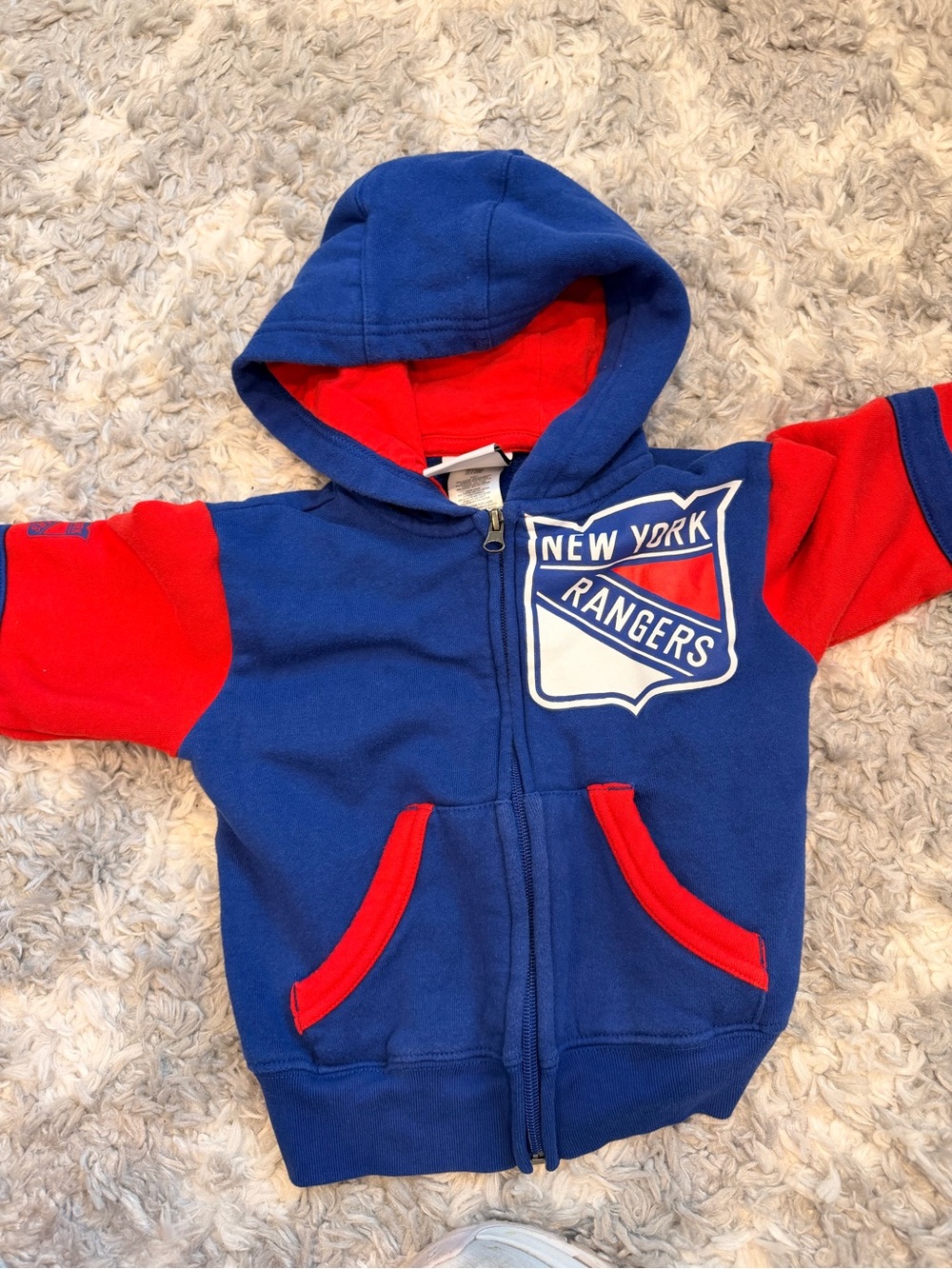 Kids NY Rangers Hooded Zip Sweatshirt